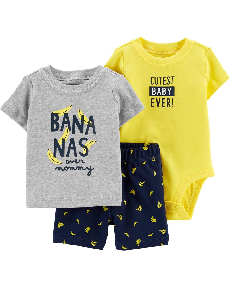 Carters Baby Boys 3-Piece Little Short Sets